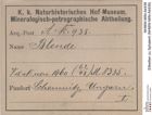 Etiketten zu Sphalerit (NHMW-MIN-Ak938)